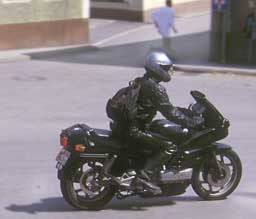 Motorradfahrer beim Bike-Run 1999