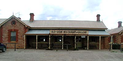 Old Ghan - Restaurant/Gallery - im ehemaligen Bahnhof, Hawker