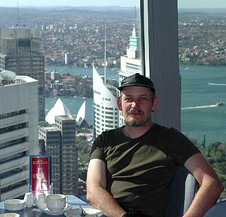 im Café des AMP-Tower in Sydney