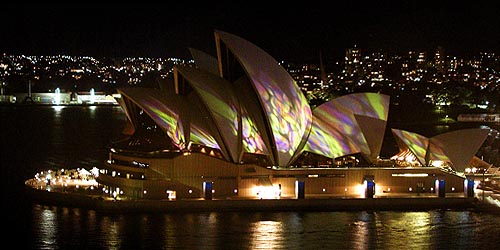 Nachtaufnahme Oper Sydney