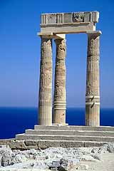 Säulen der Akropolis von Lindos