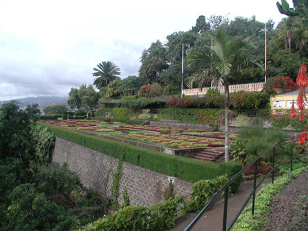 Aussicht über den Botanischen Garten auf Funchal