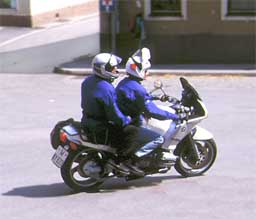 Motorradfahrer beim Bike-Run 1999