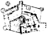Historischer Plan der Burg Piberstein