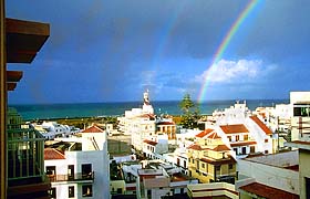 Regenbogen ber Puerto de la Cruz (Aussicht vom Hotel Trovador)